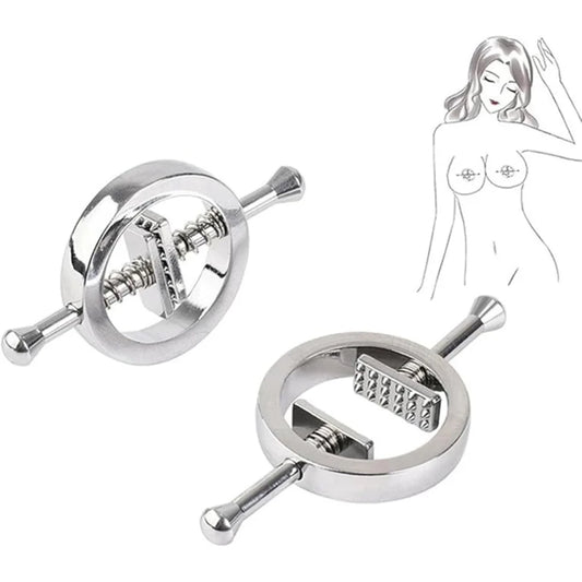 BDSM Type Metal Adjustable Nipple Toy Adult Toys Spring Clamps Couple Accessories Gravity Ball Weight Pendant Clip Sex Games
