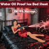 BDSM Lubricant Waterproof Adult Sex Bed Sheets Couple SM Slave Oil Massage Wax Resist Reusable Bed Cover Wetplay Sex Tool 2.1X2M