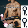 Male Masturbation Ring Penis Vibration Masturbator Male Training Relaxation Silicone Massage Gun Head For Masturbation Tool