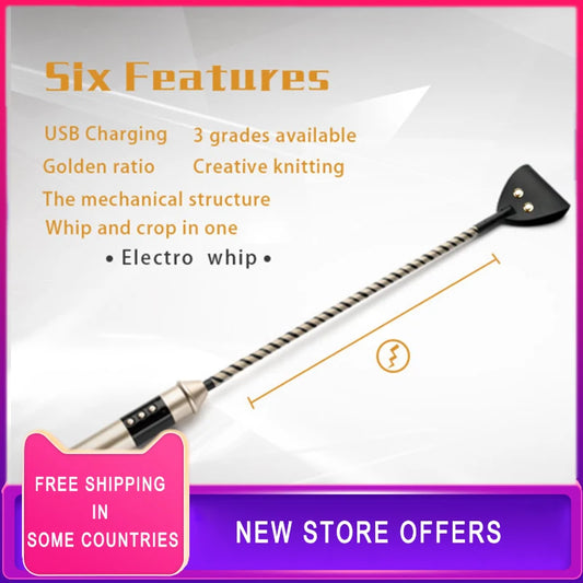 Whip Leash Bdsm Leather Slave Spanking Paddle SM Bondage E-stim Flogger Sex Toys For Couples Adult Game