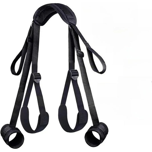 Bdsm Bondage Gear Set Restraint Erotica Binding Sex Forced Split Leg Straps Neck Wrist SM Sex Toys for Woman Couples Product