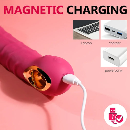 Vibrator Dildo G Spot with Female Stimulator Big Penis Anal Plug Adult Realistic Man Real Penis Sex Toys for Women 10 Modes