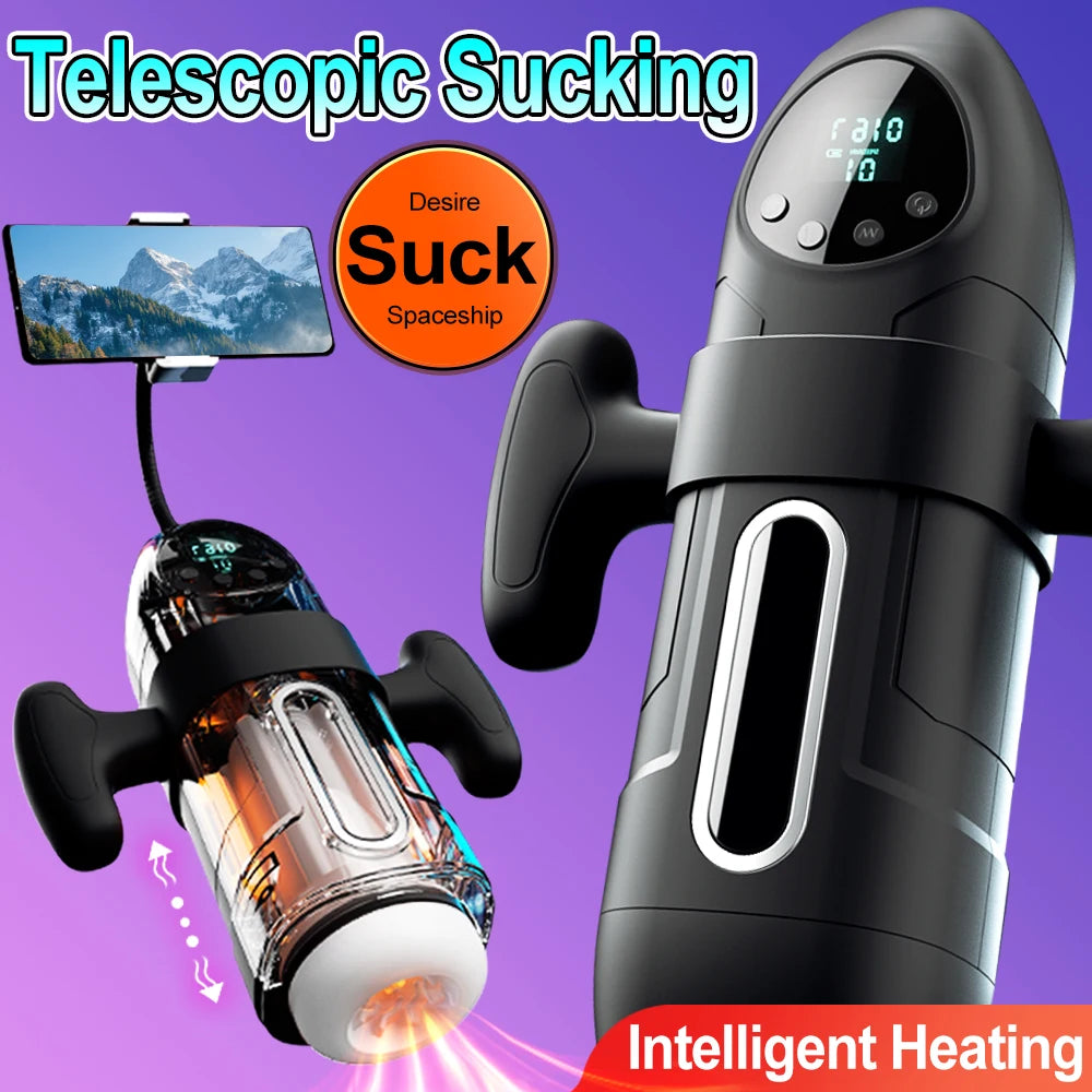 Automatic Thrusting Male Vibrator with LCD Display