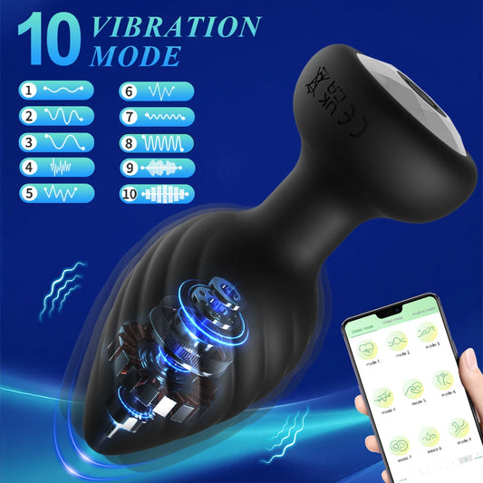 Anal Plug Vibrator For Men Prostate Massage Wireless Remote Control Dildo Butt Plug Vibrators Sex Toys For Women Adult Sex Toys