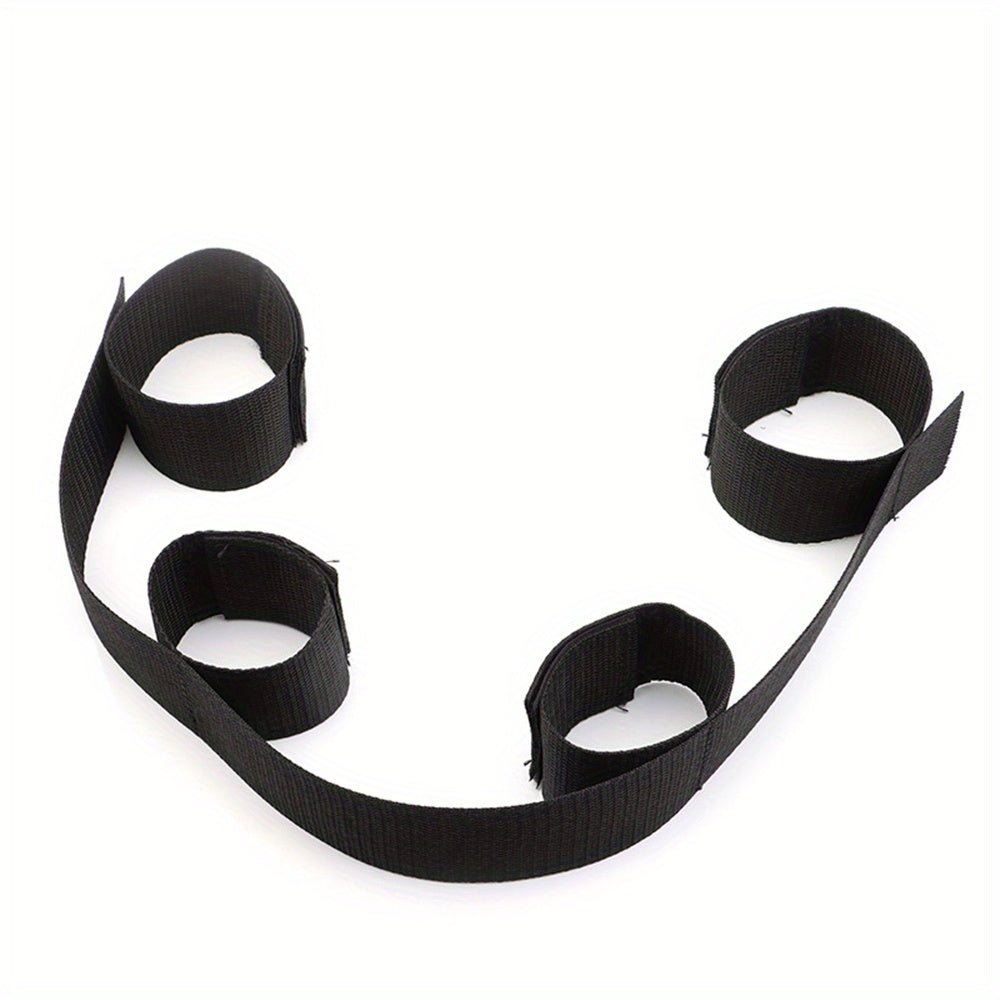 1pc Premium BDSM Restraints Set - Soft Leather Handcuffs & Bed Bondage Kit for Intimate Adventures - Enhanced Sensuality Wrist & Ankle Cuffs for Couples & Women