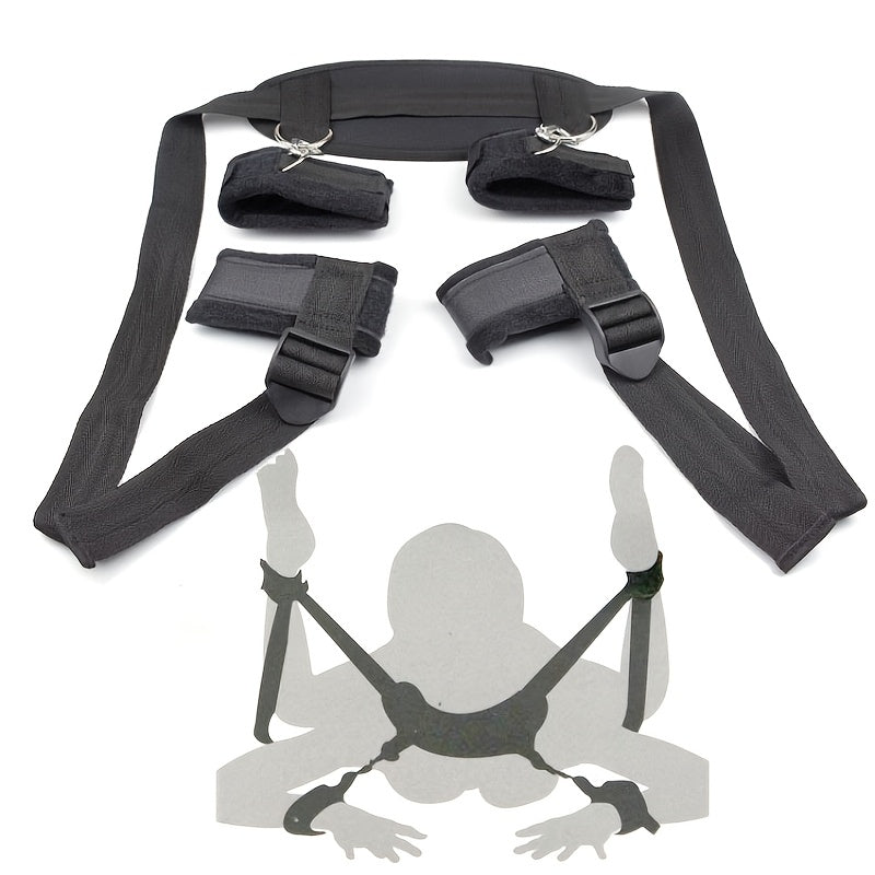 1pc Hand & Foot Bondage Bondage Erotic Body Position Toy Belt, BDSM Adult Products, Sexy, Sexual Aid Toys, Magic Split Legs with Pillows, Sexual Regulation Bondage Adult Products Friend Gifts, Erotic Body Position, Sexual Aid