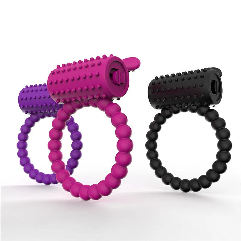 Penis Ring Vibrator Sex Toys Vibrating Cock Ring Strong dildo Erect Penis Ring Clitoral Stimulator Couples Flirt sexytoy Adults