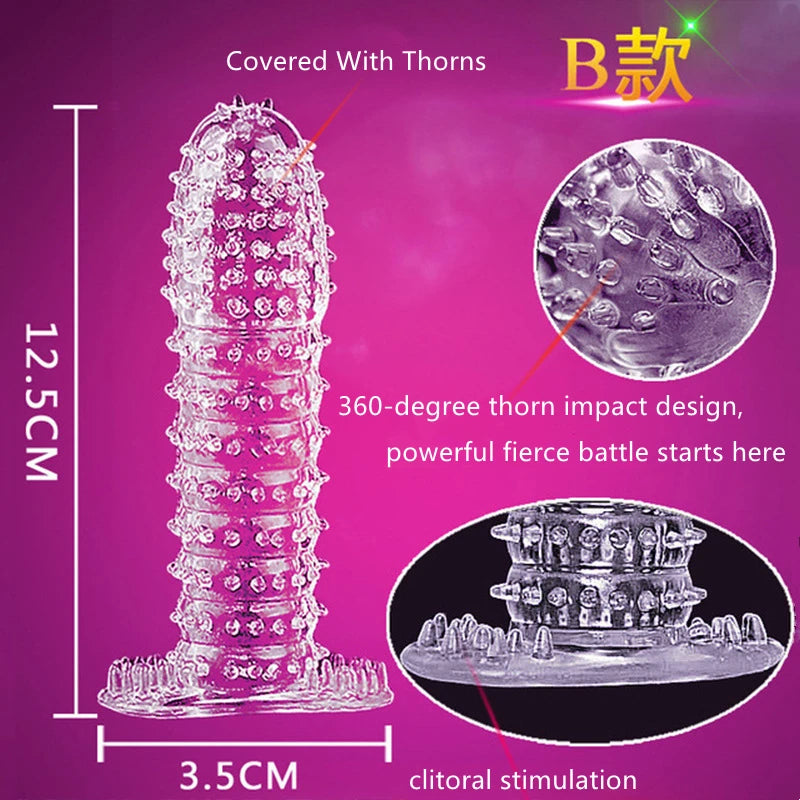 Penis Sleeve Cock Rings Penis Trainer Delay Ejaculation Penis Rings High Elasticity Time Lasting Sex Toys for Men Silicone Semen