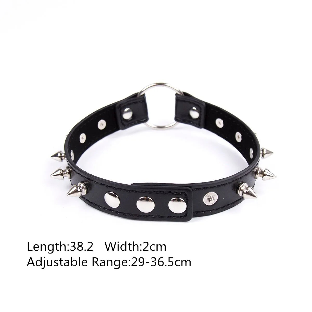 Sexy Leather Punk Rivets Necklace Accessories For Fetish Bdsm Collar Bondage Role Play Couples Flirting Men Women Gay Party Gift