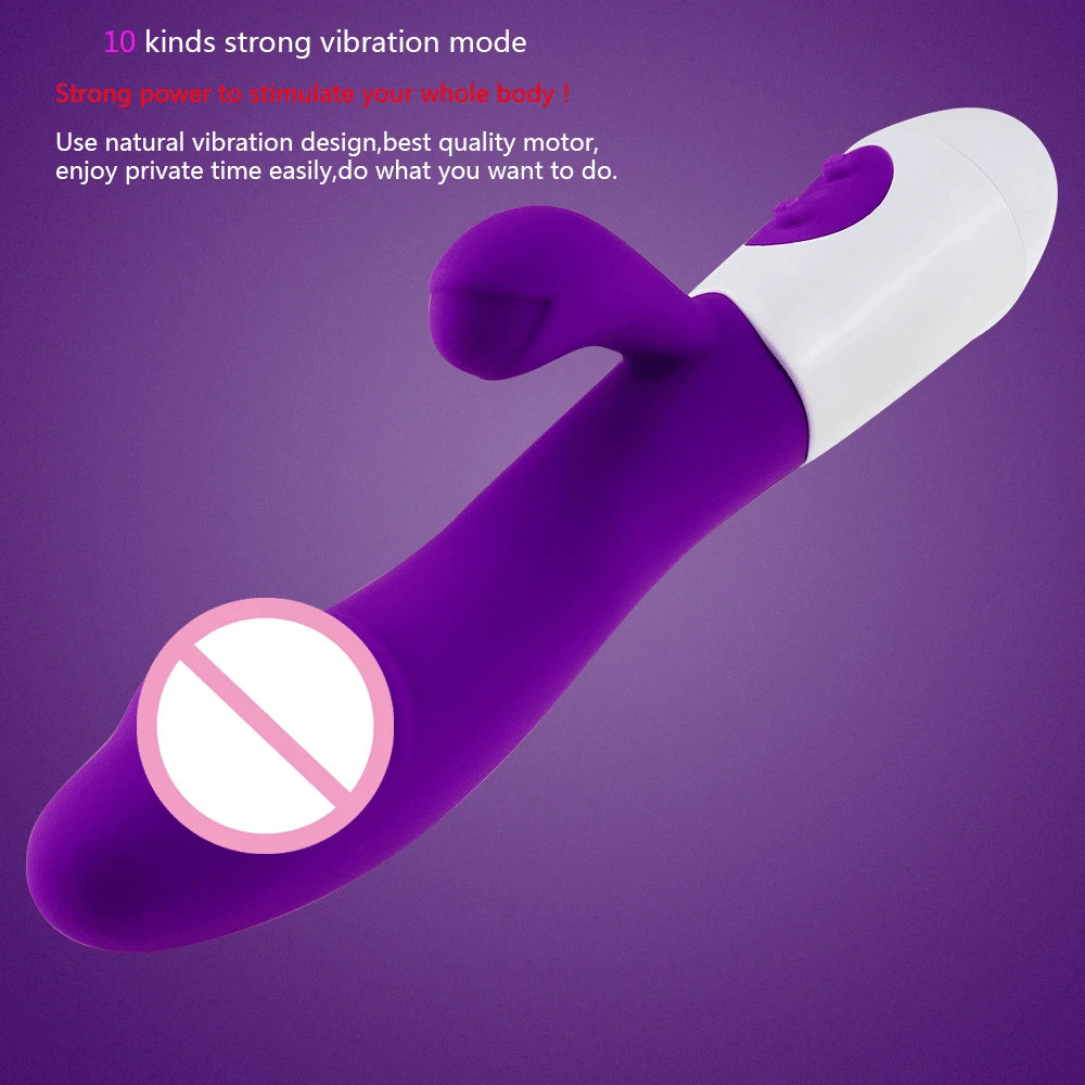 Vibrator Dildo for Women G Spot Vibrator Clitoral Stimulator Vibrating Wand 10 Mode Rabbit Vibrators Adult Sex Toy for Men Women