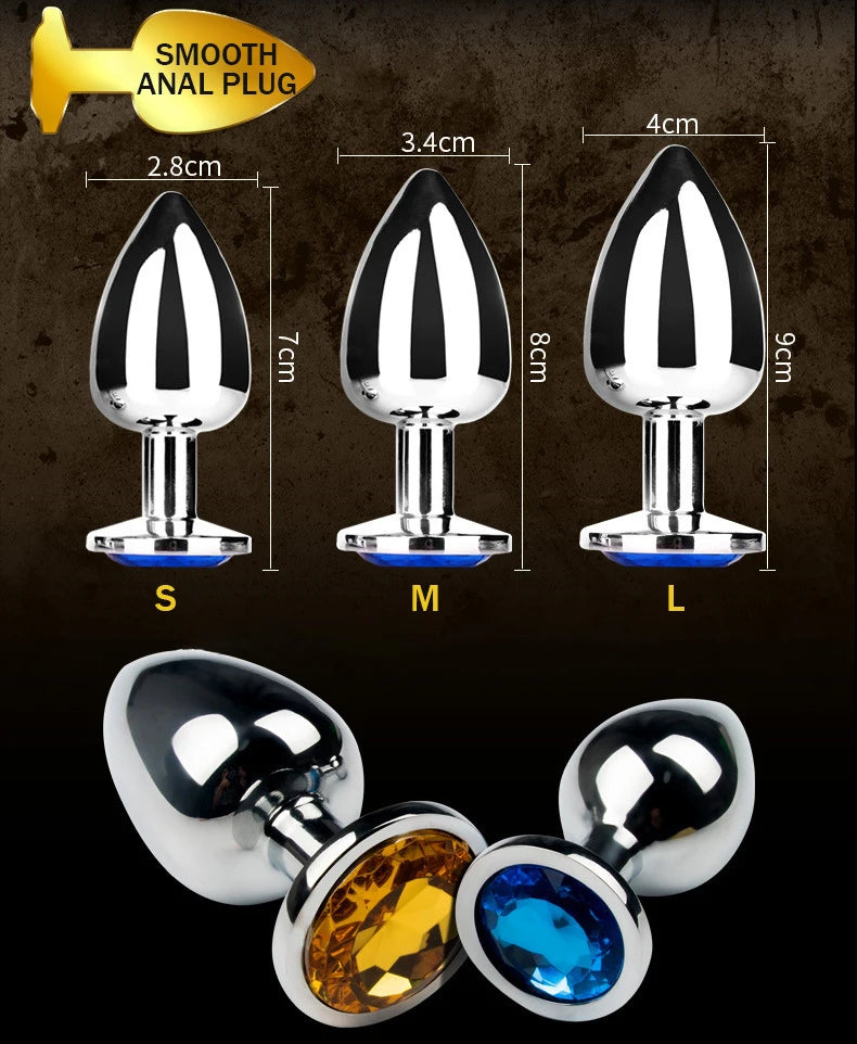 Anal Plug Sex Toy Butt Plug Anale Toys for Adults 18 Sexual Metal but Plug for Women Men Intimate Anal Cork Buttplug Tapon Anal