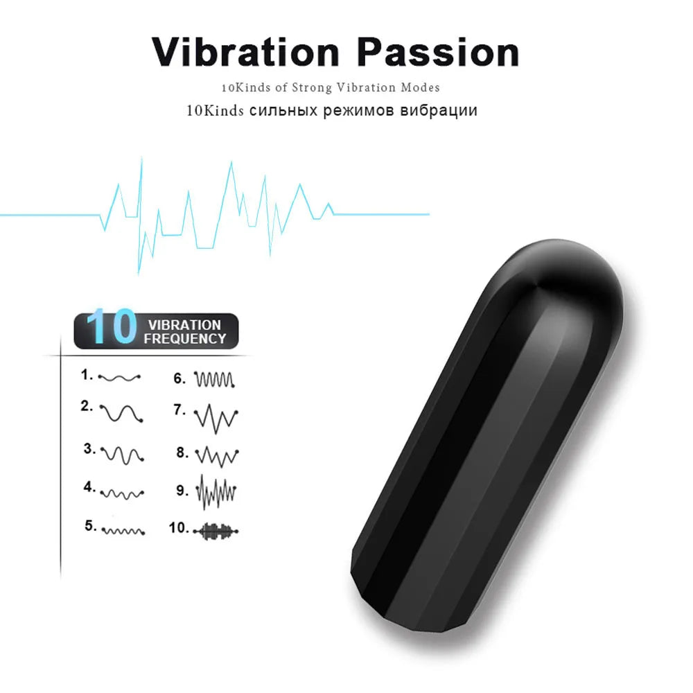 Bullet Vibrator 10 Frequency Strong Vibration Clitoris Stimulator Female Masturbator Sex Toys for Women Adult Sex Shop