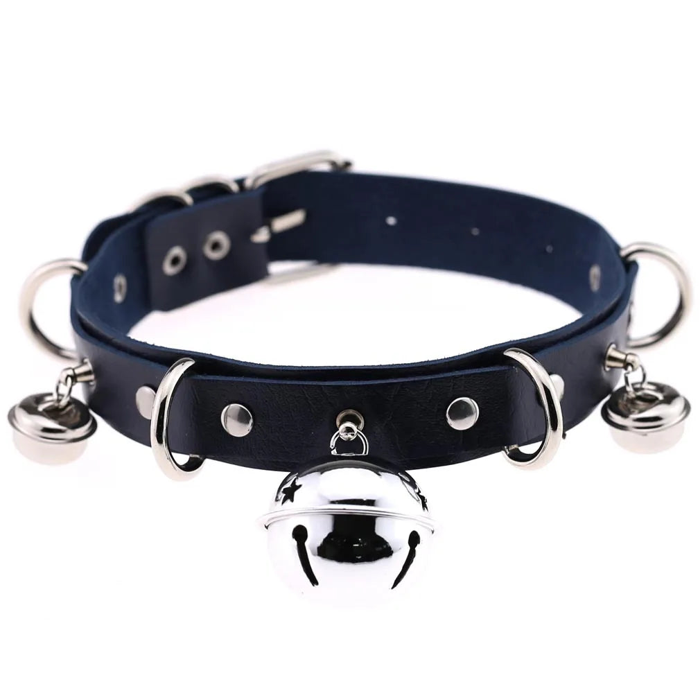 BDSM Bondage Restraints Neck Collar Sex Toys for Couples Punk Style Collar With Bell Fetish Slave Exotic Accessories For Women