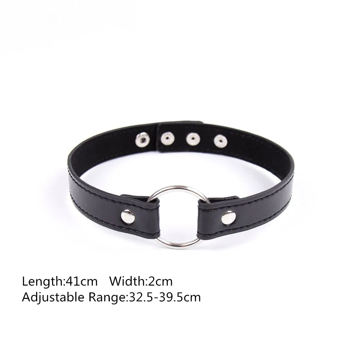 Sexy Leather Punk Rivets Necklace Accessories For Fetish Bdsm Collar Bondage Role Play Couples Flirting Men Women Gay Party Gift