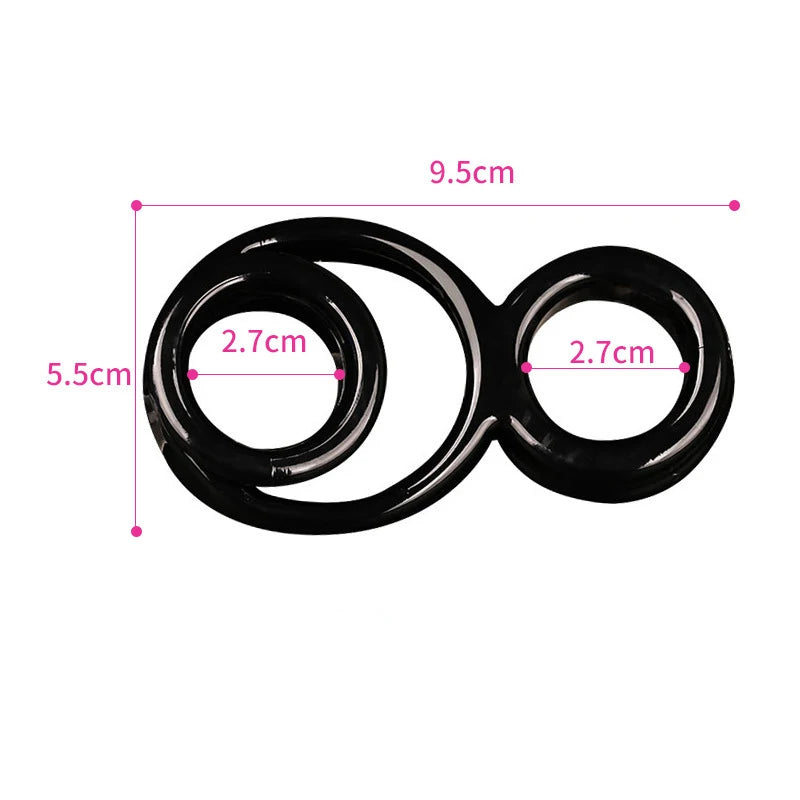 Penis Ring For Men Delay Ejaculation Erection Sex Product Scrotum Sleeve Dick Enlarger Ring Cock Cage Male Chastity Belt Sex Toy