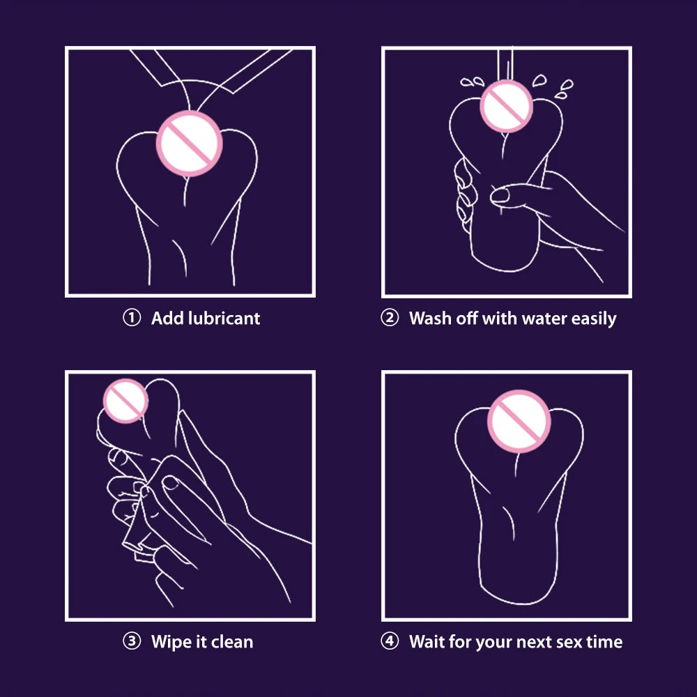 Male Masturbator Cup Soft Pussy Sex Toys Transparent Vagina Adult Endurance Exercise Products Vacuum Pocket Cup Sex Toys for Men