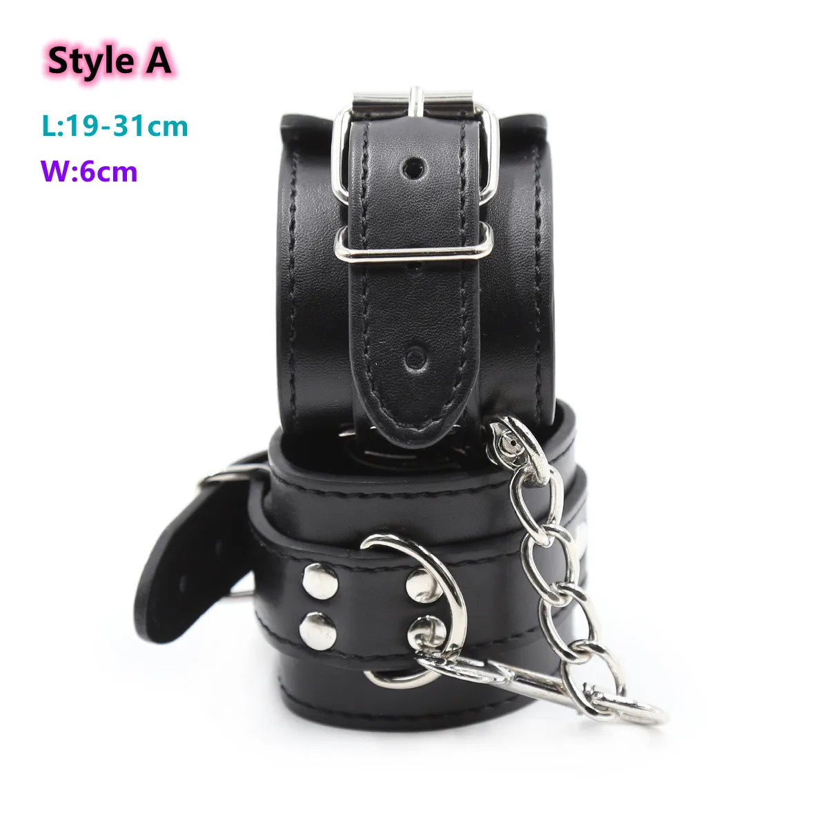 Bdsm Bondage Leather Strap Rope of Restraints Handcuffs with Cross Harness Lock for Fetish Adults Sex Games Erotic Accessories