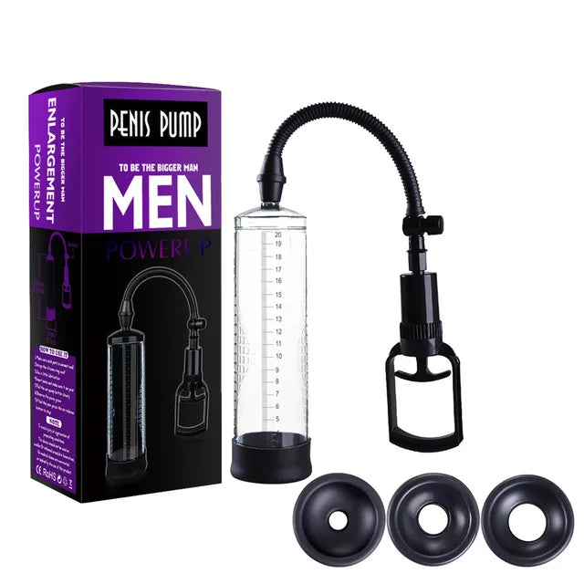 Enlarge Penis Pump Penise Enlargement Extender Sleeve Penis Vacuum Pump Sex Toys For Men Enhancer Male Cock Exercise Penis Toys