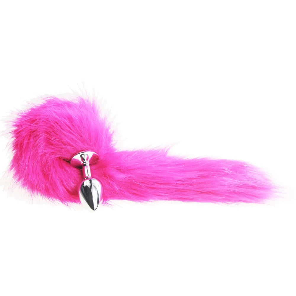 bdSM Dog Fox Tail Anal Plug sexy Toys Metal Fake Furry Butt Plug BDSM Flirt Anus Plug For Women role Games Product For Couples