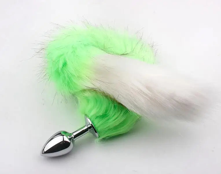 bdSM Dog Fox Tail Anal Plug sexy Toys Metal Fake Furry Butt Plug BDSM Flirt Anus Plug For Women role Games Product For Couples
