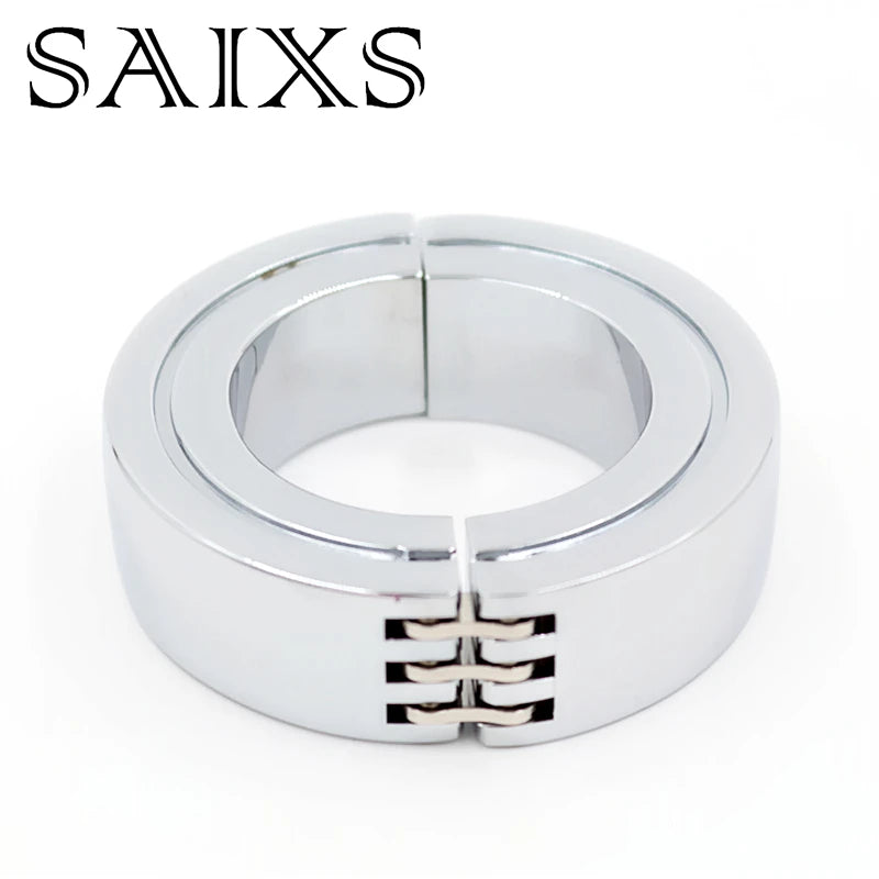 Penis Chastity Scrotum Pendant Ball Stretcher Retractable Penis Lock Cock Ring Delay Sex Toy For Men 38mm 44mm 50mm for choice