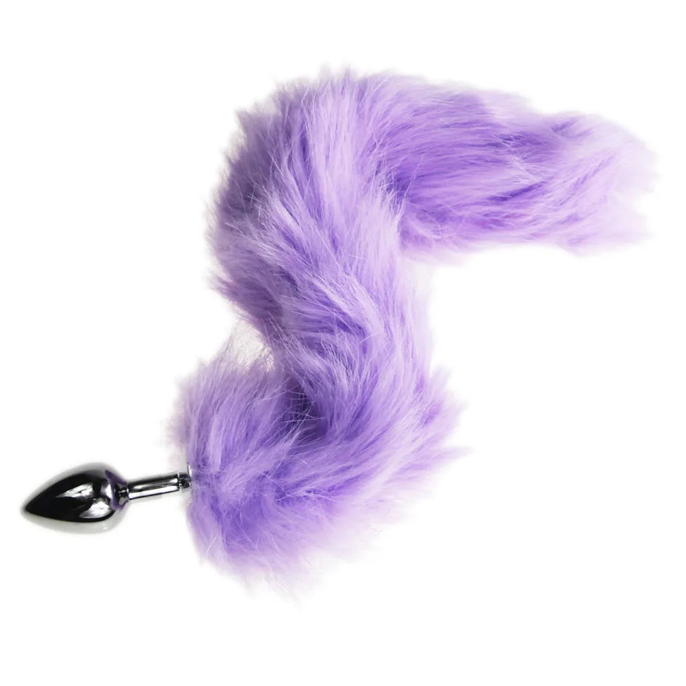 bdSM Dog Fox Tail Anal Plug sexy Toys Metal Fake Furry Butt Plug BDSM Flirt Anus Plug For Women role Games Product For Couples