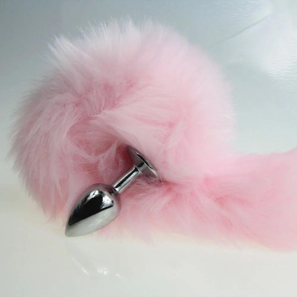 bdSM Dog Fox Tail Anal Plug sexy Toys Metal Fake Furry Butt Plug BDSM Flirt Anus Plug For Women role Games Product For Couples