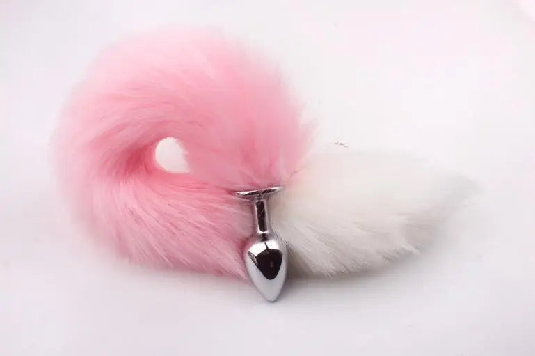 bdSM Dog Fox Tail Anal Plug sexy Toys Metal Fake Furry Butt Plug BDSM Flirt Anus Plug For Women role Games Product For Couples