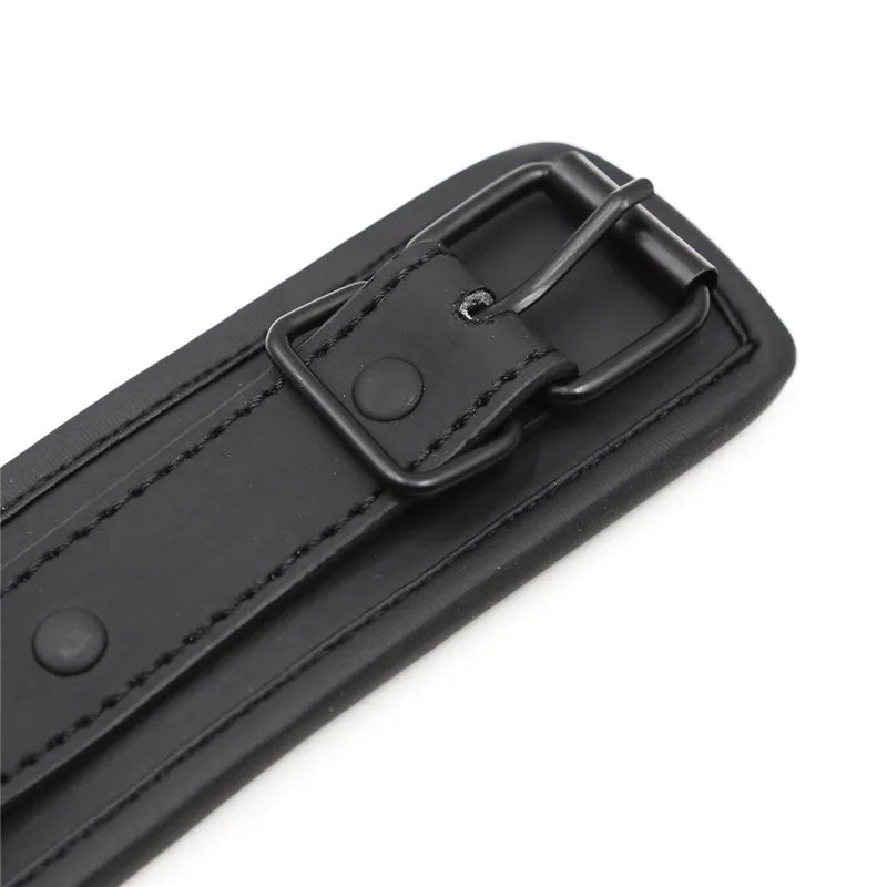 BDSM Sex Bondage Set for Woman - Handcuffs Ankle Cuffs Collar Erotic Sex Toy Kit Adults Games Products