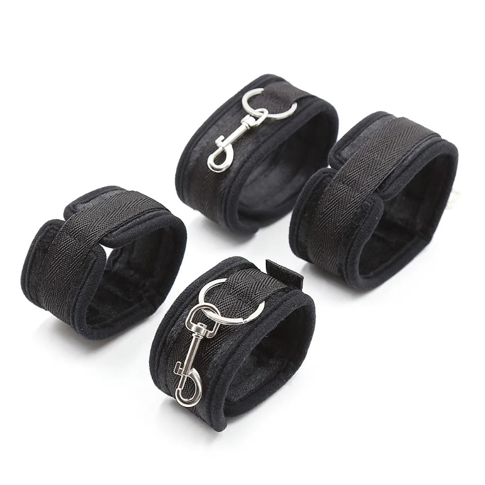 BDSM Bed Bondage Gear Adult Games Erotic Sex Toys For Women Couples Open Leg Handcuffs Ankle Cuffs Toys Restraints Accessories