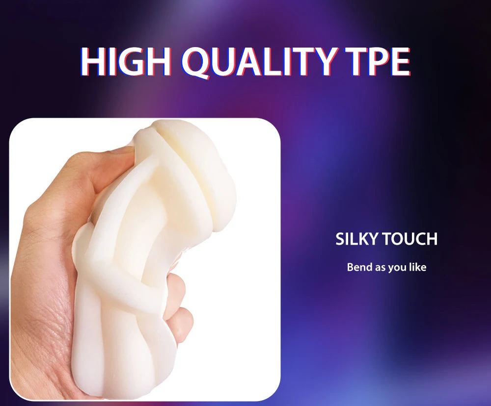 Male Masturbator Cup Soft Pussy Sex Toys Transparent Vagina Adult Endurance Exercise Products Vacuum Pocket Cup Sex Toys for Men