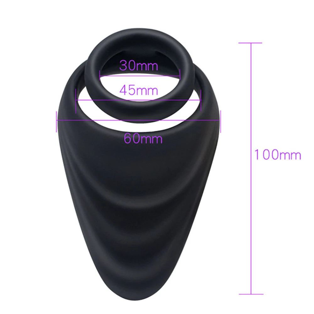 Penis Ring For Men Delay Ejaculation Erection Sex Product Scrotum Sleeve Dick Enlarger Ring Cock Cage Male Chastity Belt Sex Toy