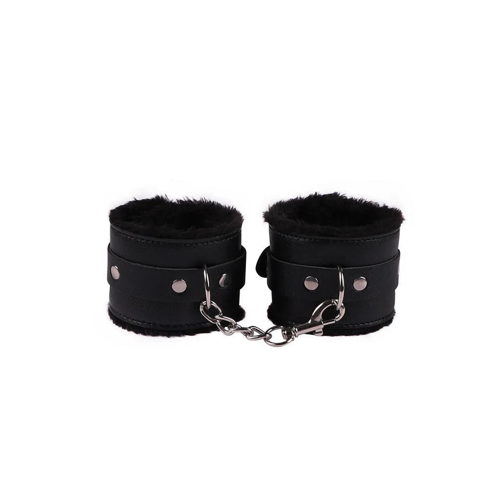 Bdsm Bondage Leather Strap Rope of Restraints Handcuffs with Cross Harness Lock for Fetish Adults Sex Games Erotic Accessories