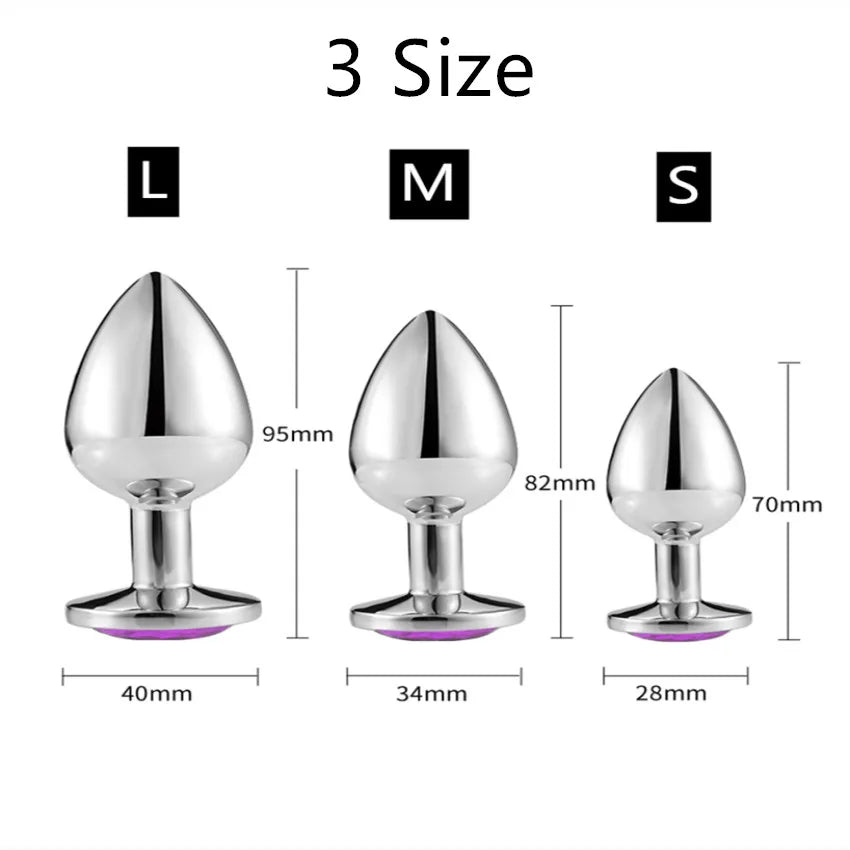 Anal Plug Sex Toys Mini Round Shaped  Metal Stainless Smooth Steel Butt Small Tail Female/Male Dildo Intimate Goods
