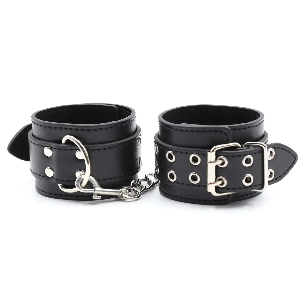Bdsm Bondage Leather Strap Rope of Restraints Handcuffs with Cross Harness Lock for Fetish Adults Sex Games Erotic Accessories