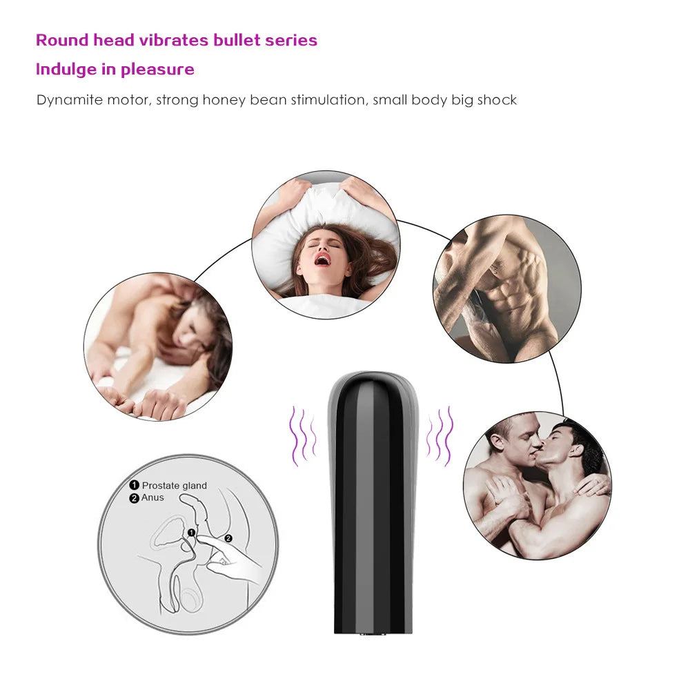 Bullet Vibrator 10 Frequency Strong Vibration Clitoris Stimulator Female Masturbator Sex Toys for Women Adult Sex Shop