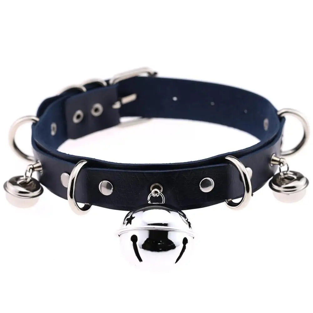 BDSM Bondage Restraints Neck Collar Sex Toys for Couples Punk Style Collar With Bell Fetish Slave Exotic Accessories For Women