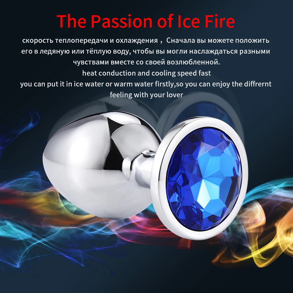 Anal Plug Sex Toys Mini Round Shaped  Metal Stainless Smooth Steel Butt Small Tail Female/Male Dildo Intimate Goods