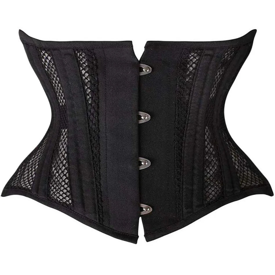 Short Torso Corset Underbust Gothic Corset Slimming Belly Sheath Hourglass Waist Trainer Body Shapewear Women Modeling Strap