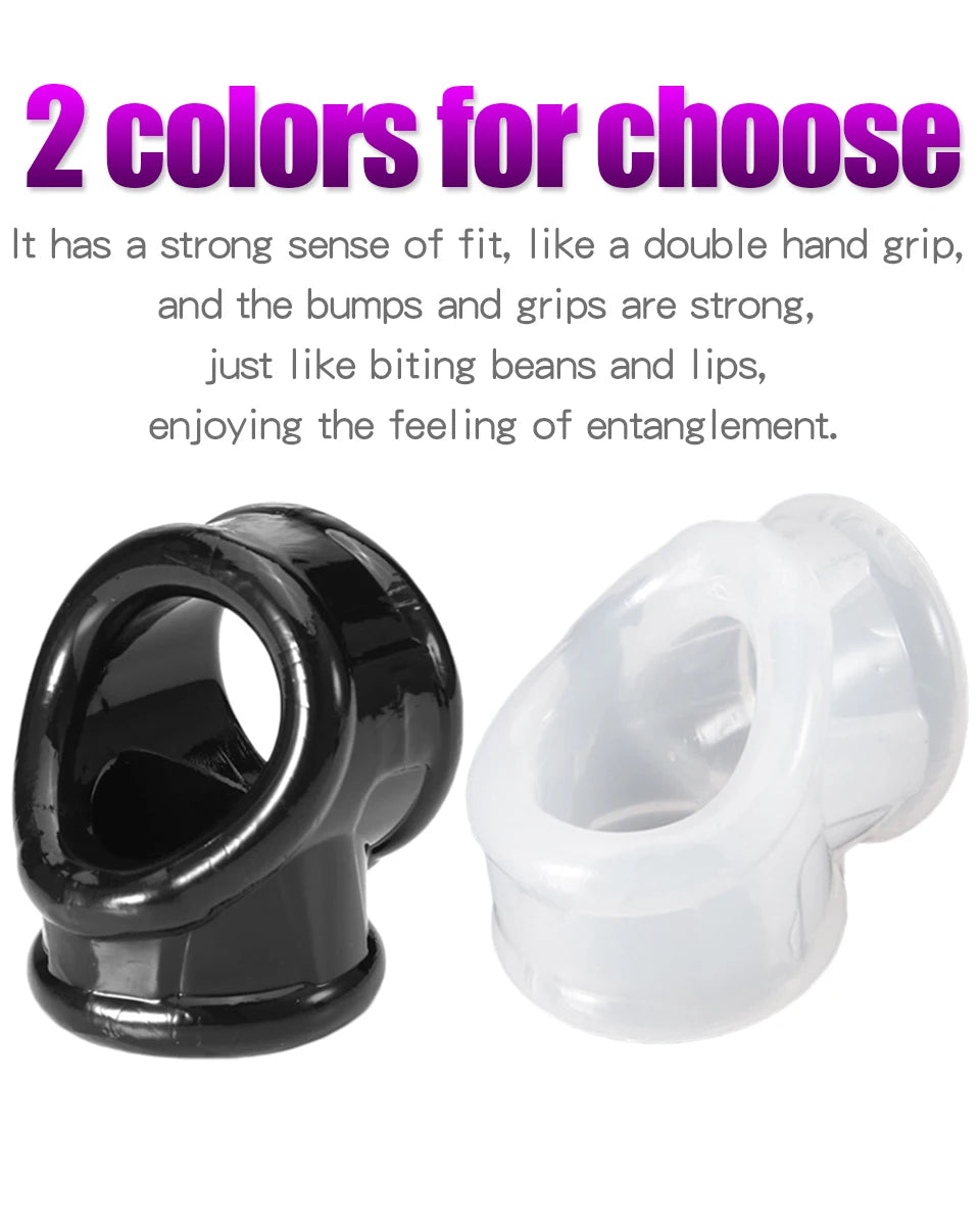 Penis Ring For Men Delay Ejaculation Erection Sex Product Scrotum Sleeve Dick Enlarger Ring Cock Cage Male Chastity Belt Sex Toy