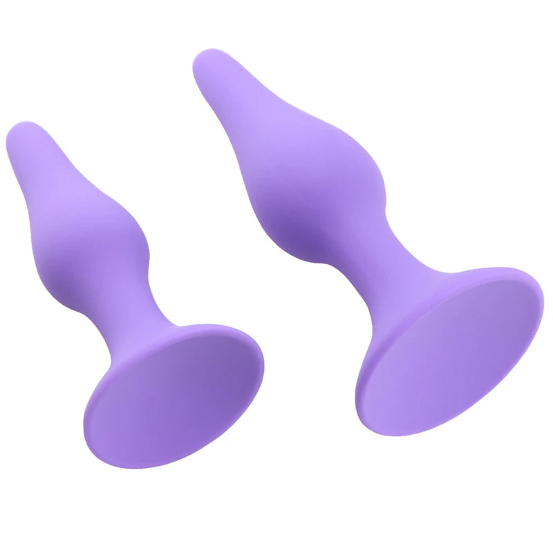 Anal Sex Toys for Men Women Black Anal Butt Plug for Beginner Erotic Toys Silicone Adult Products Prostate Massager