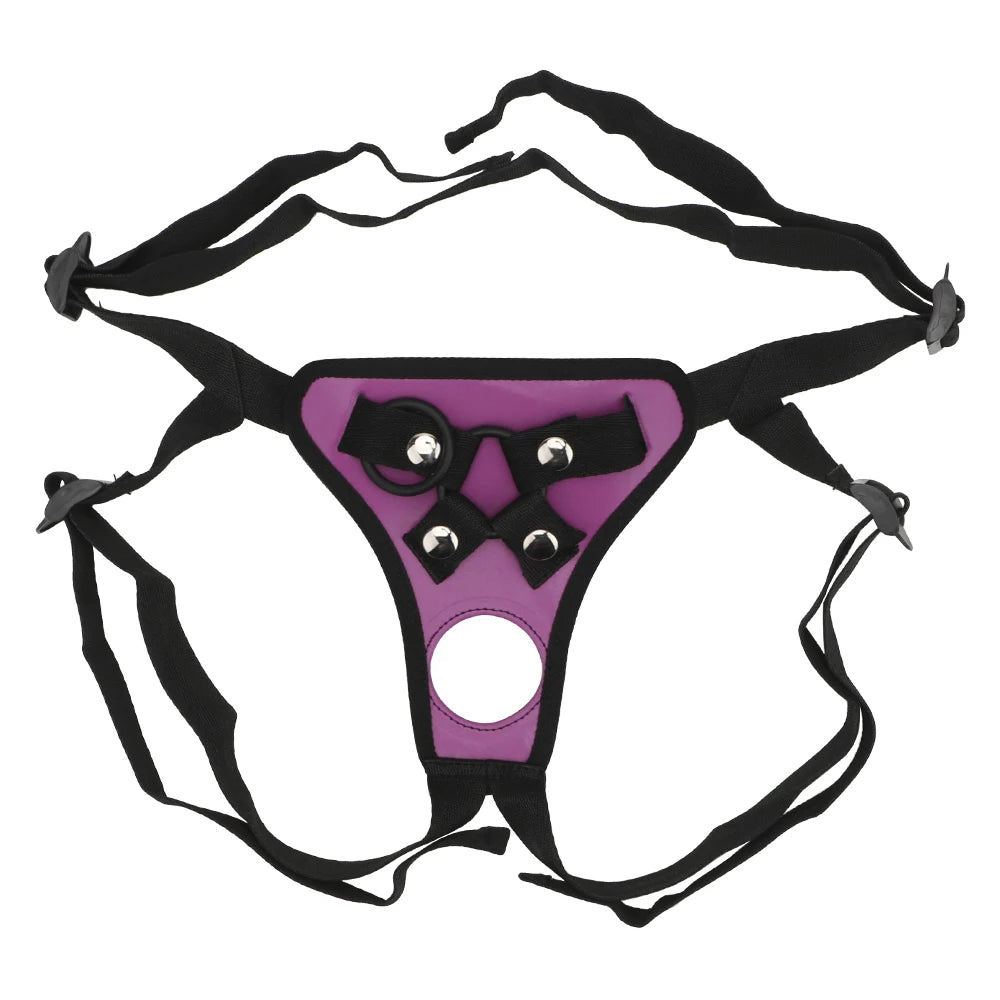 Wearable Penis Panties Erotic Costumes Adjustable Harness Belt With Rings Strapon Realistic Dildo Pants Strap On Dildos Pants