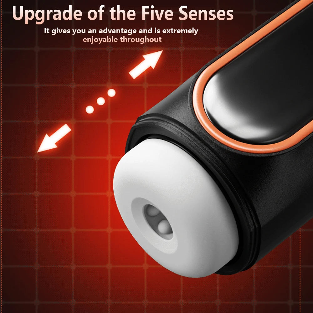 Male Masturbation Cup Blowjob Sex Machine For Men Dick Stroker with Thrusting Vibrating Sucking Modes Sexual Pleasure Tools