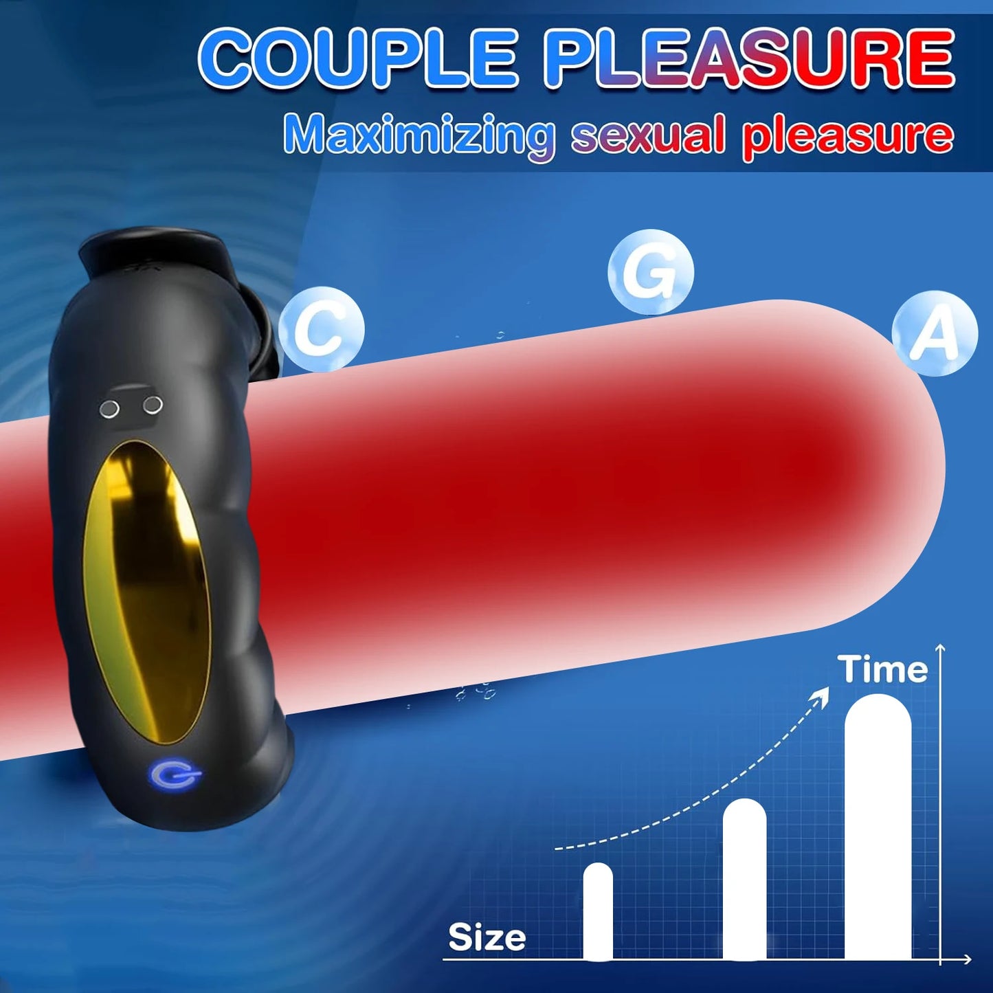 Vibrating Cock Ring Male Sex Toys Powerful Penis Ring Vibrator Adjustable Buckle Adult Sex Toys Games for Men Women Couples
