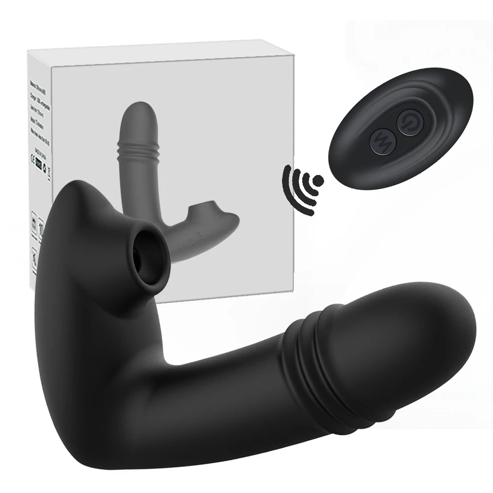 Sucking Vibrators For Women Wireless Remote Control Telescopic Vibrating Dildo Vagina Clitoris Stimulator Sex Toys For Women