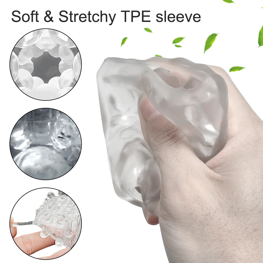 Automatic Masturbators Sex Toys for Men Male Masturbator Cup Thrusting Telescopic Masturbation Piston Open-ended Adult Equipment