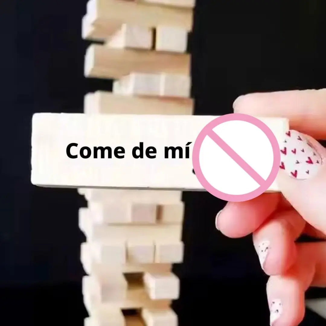 Spanish Sex Block Tower Game For Couples Erotica Party Game For Adults Sex Toys Valentine Tumbling Tower Stacking Games