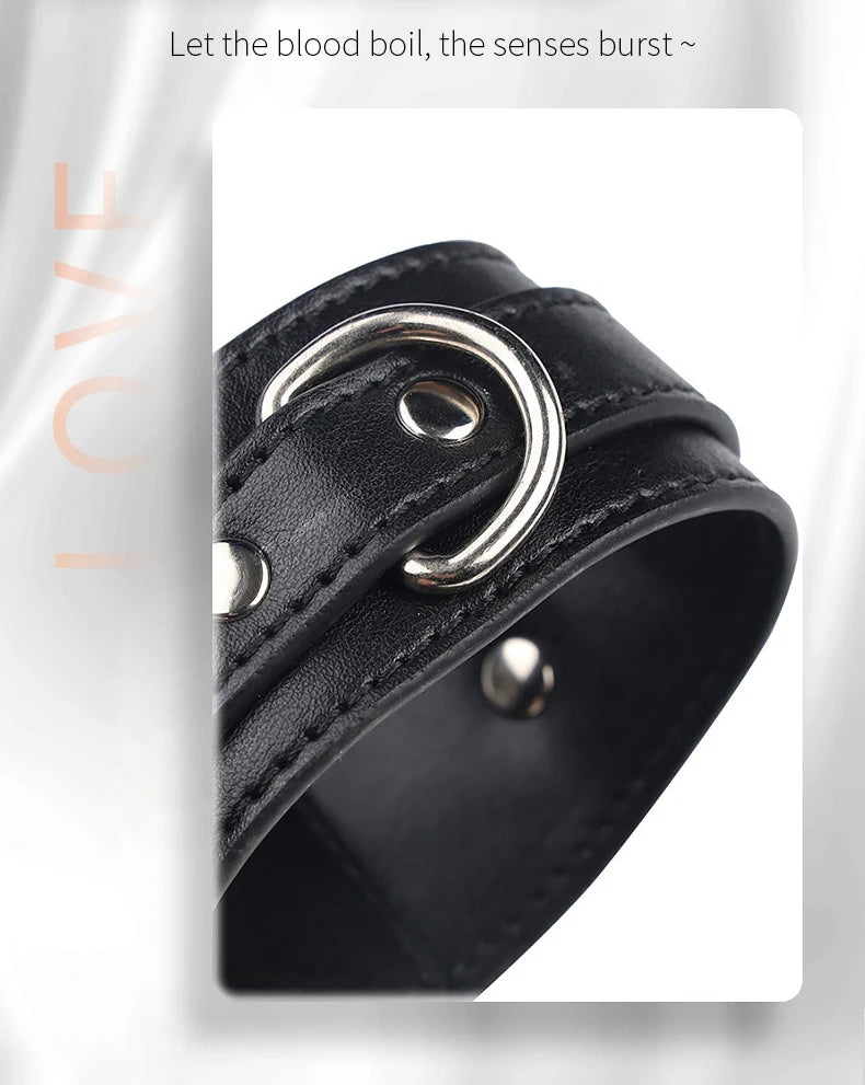 BDSM Sex Bondage Kit Restraints Bondage Restraints Metal Anal Hook Harness Necklace Bondage Handcuffs Adult Sex Toys Bondage Set