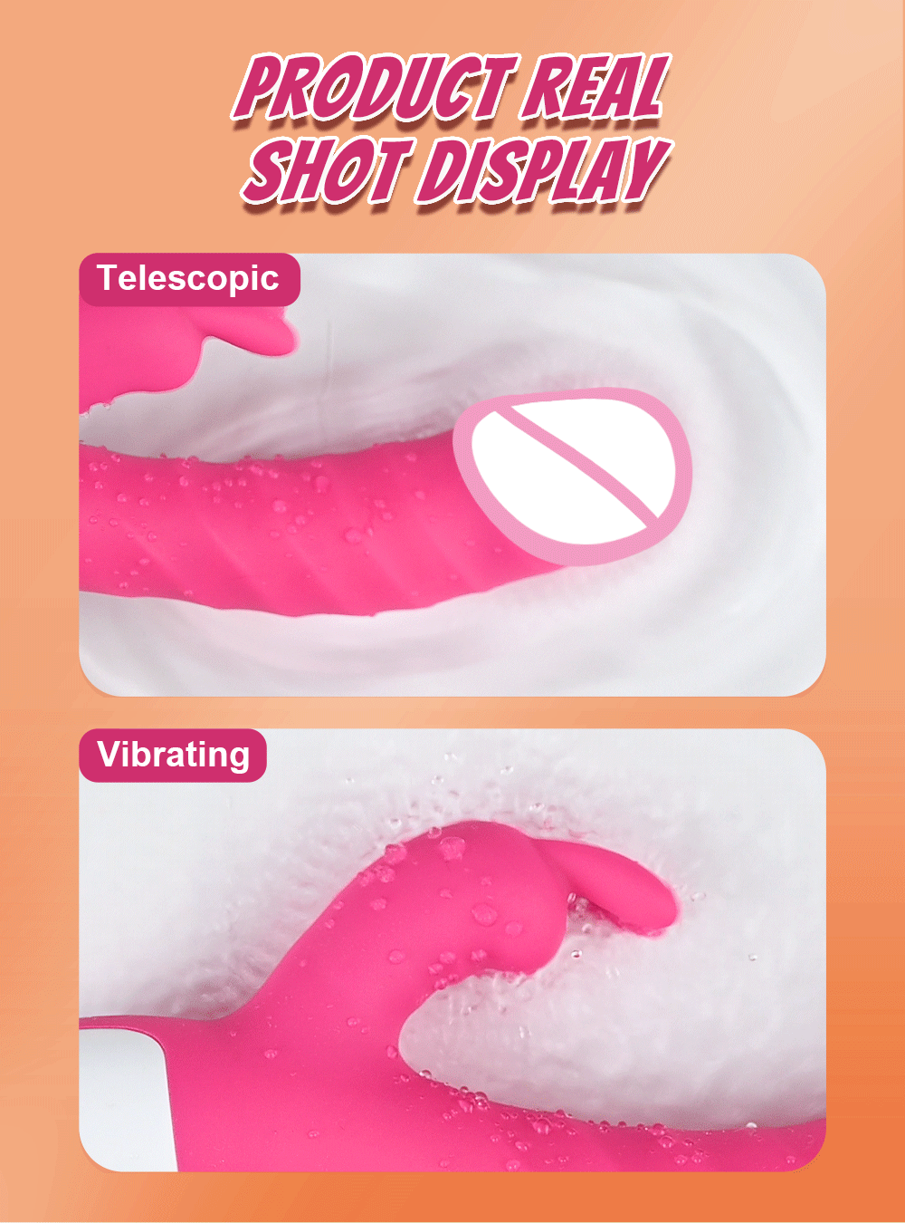Rabbit Vibrator for Women G Spot Dildo Nipple Clitoris Stimulator Massager Adults Masturbator Female Sex Toy for Adults 18