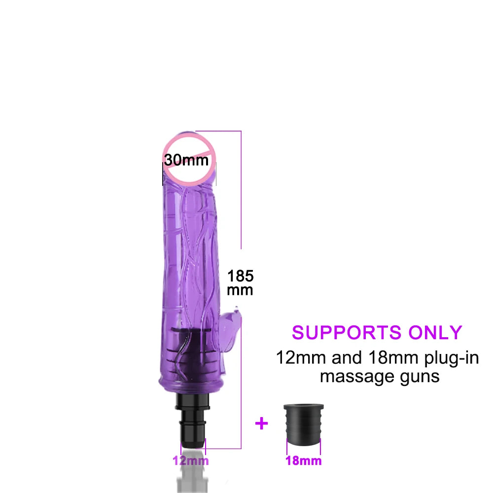Massage gun Head Automatic Sex Machine Male Female Sex Toy Masturbator Enhance Pleasure Dildo Vibrator Adult Gift for Couples 18
